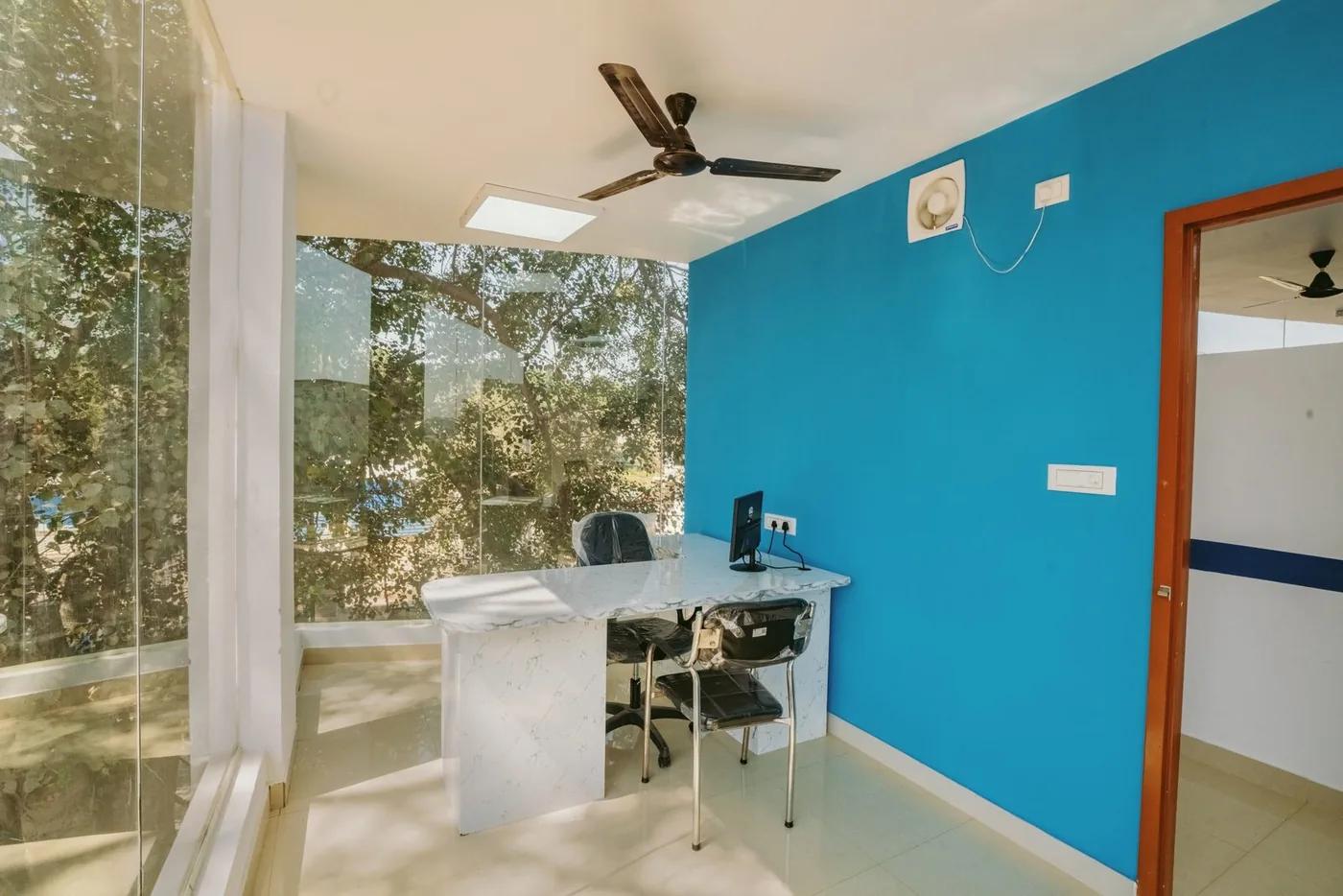 Officer workspace at Karmika Seva Kendra